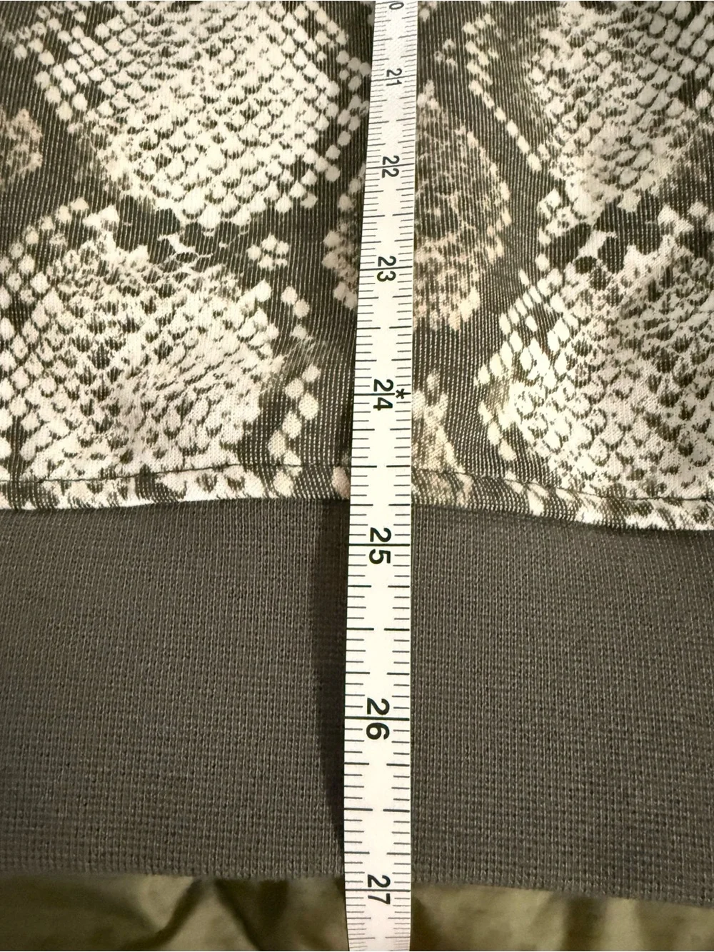 Jordan Sport Olive Green and Cream colored Snakeskin Print Hoodie